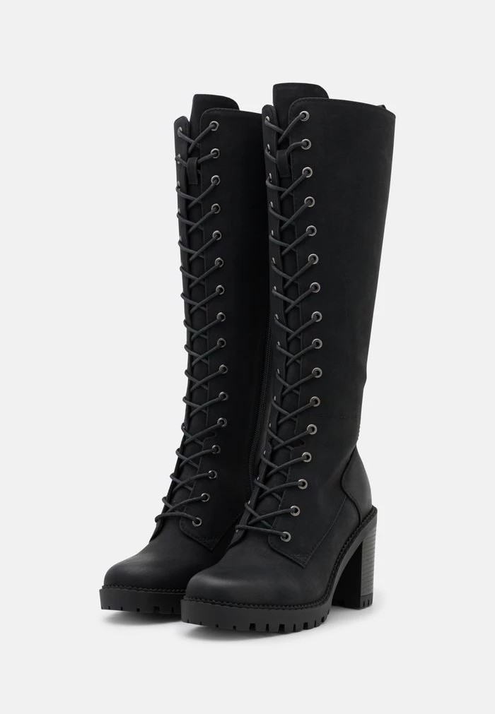 Botte ANNA FIELD Anna Field Lace-up Boots Noir Femme | AJM-9579151